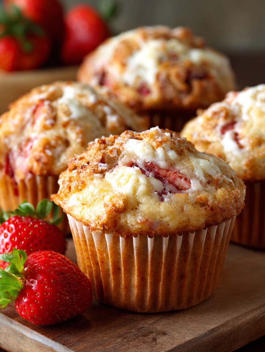 Strawberry Cream Cheese Muffins