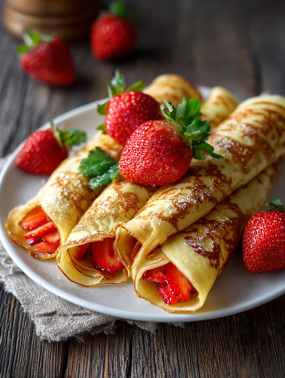 Strawberry Crepes Recipe