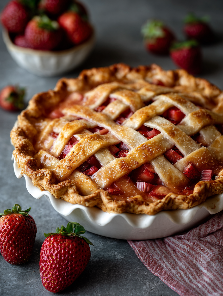 Strawberry Rhubarb Pie Recipe