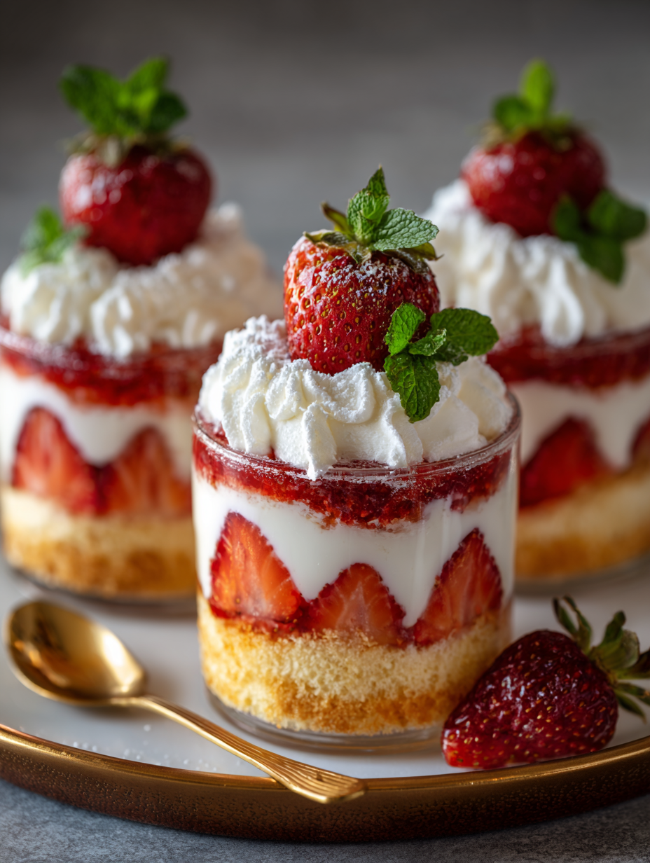 Strawberry Shortcake Dessert Cups Recipe