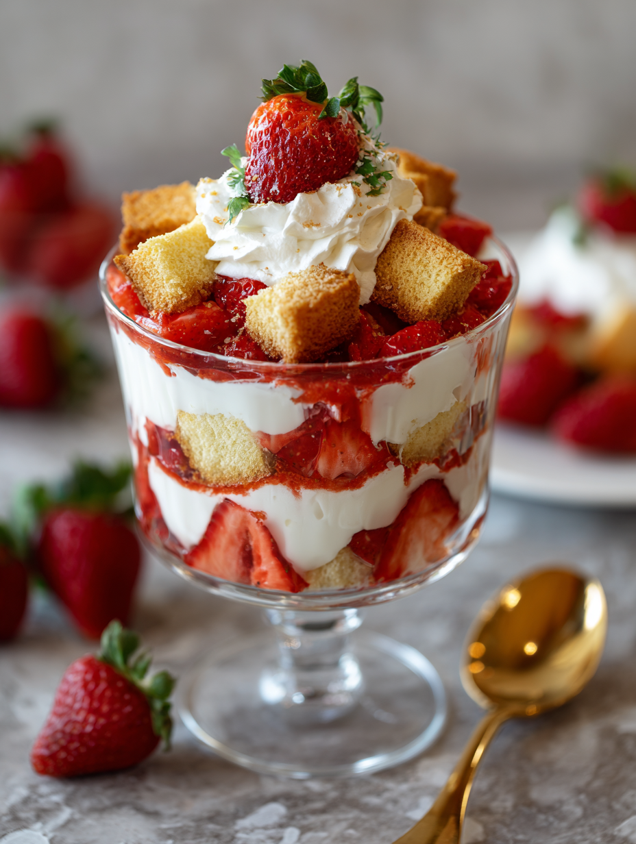 Strawberry Shortcake Trifle Recipe