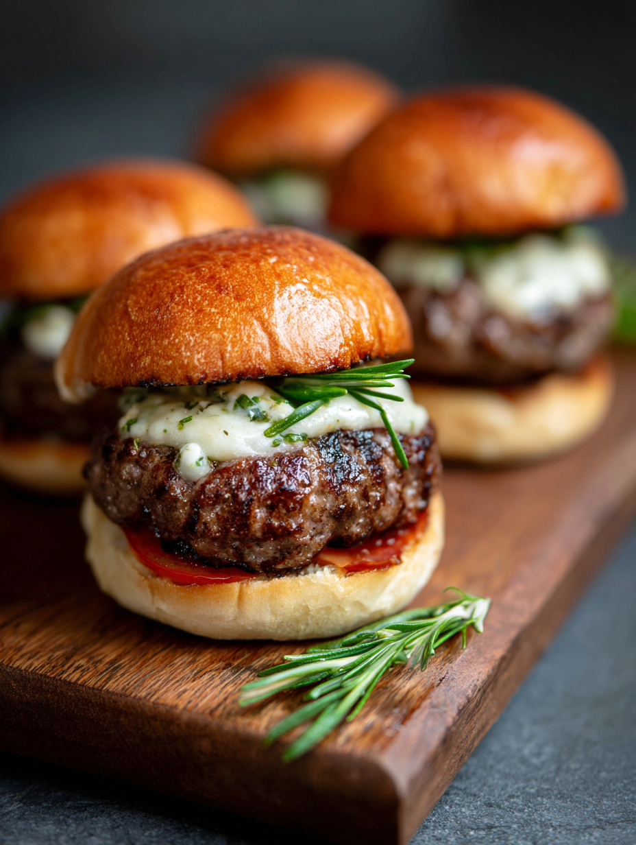 Stuffed Beef Burgers