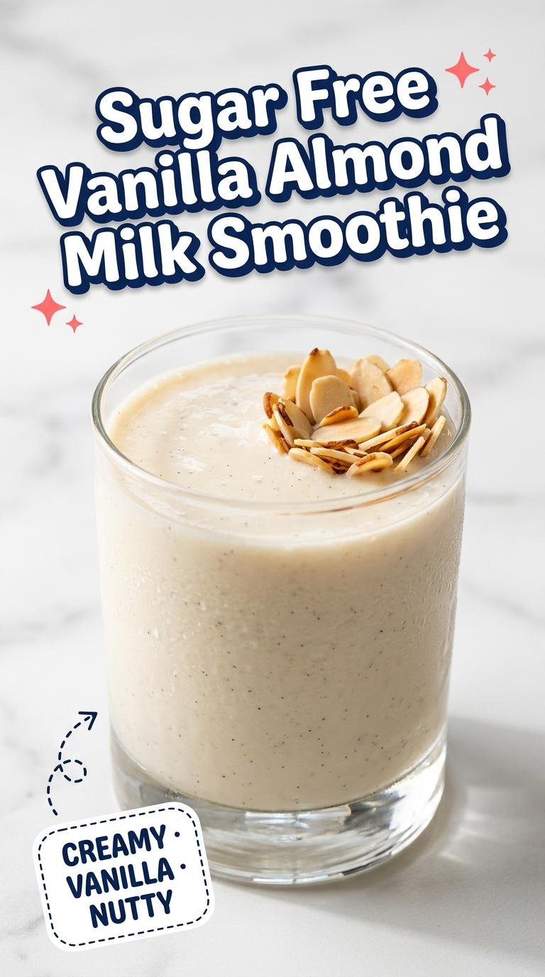 sugar free vanilla almond milk smoothie