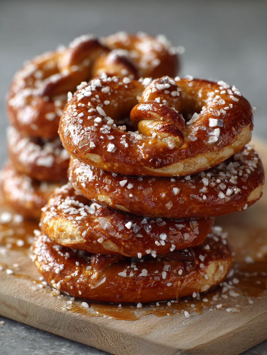 Sweet & Salty Maple Glazed Pretzels