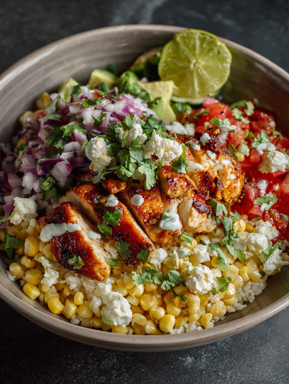Tasty Street Corn Chicken Bowl
