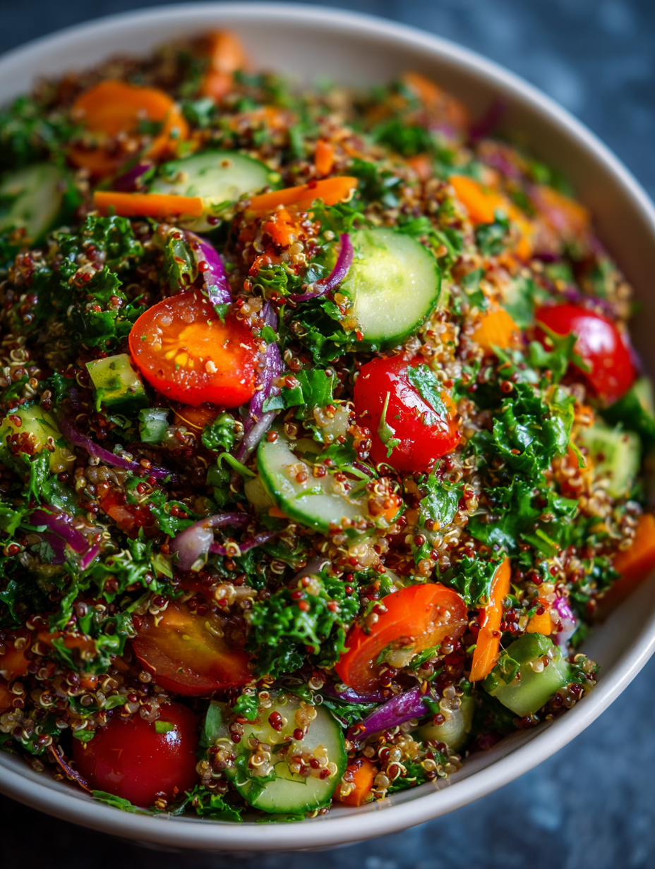 Vibrant Chopped Veggie Quinoa Salad