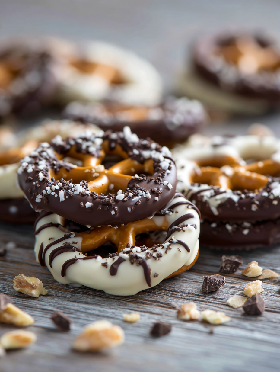 White Chocolate Oreo Pretzels